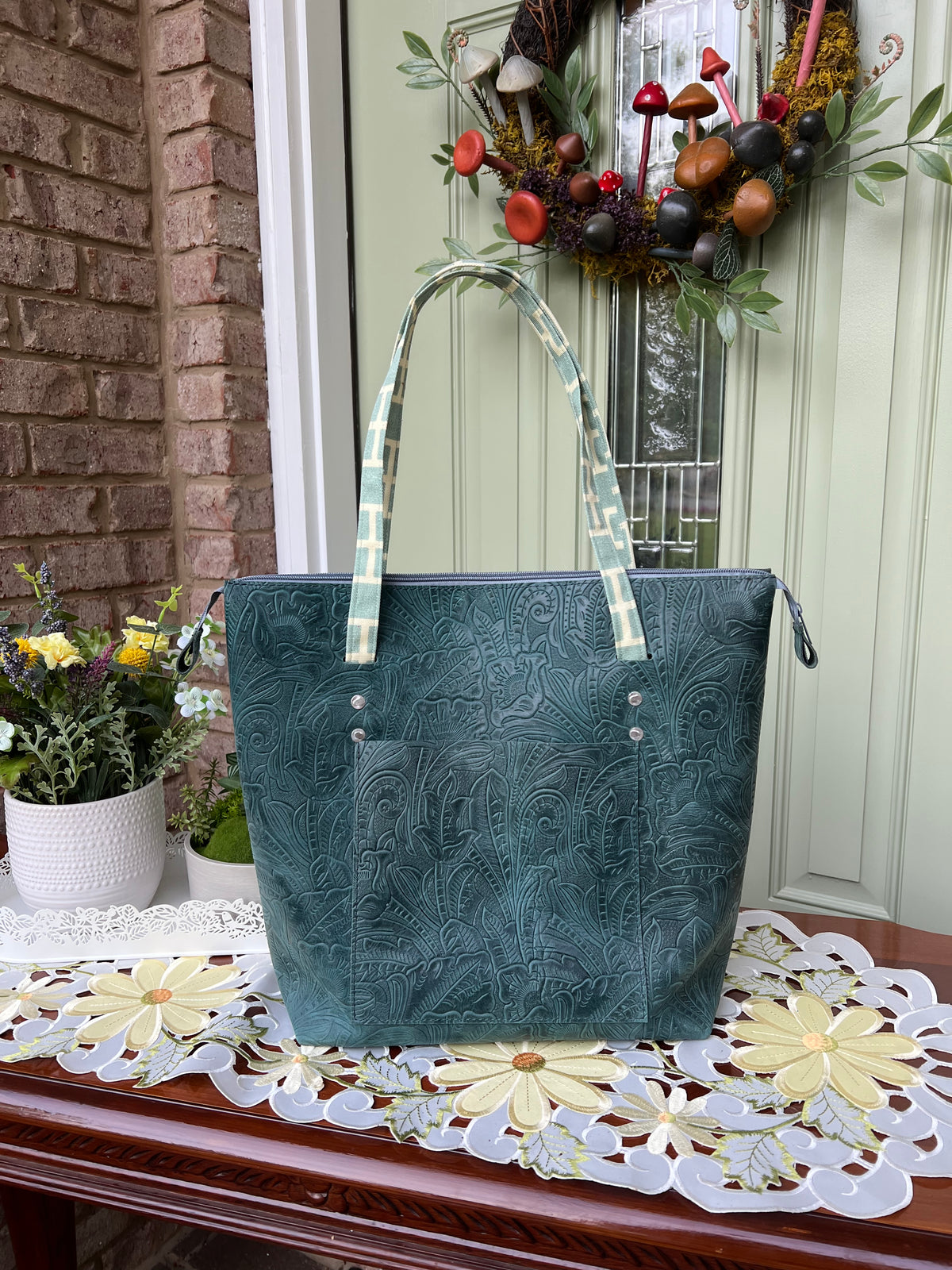 Turquoise tote