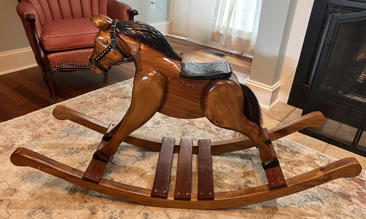 Hand Carved Rocking Horse